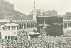 Muhammeds grav Kaabaen i Mekka.