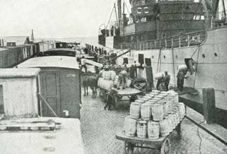 Dansk smør Esbjerg havn.