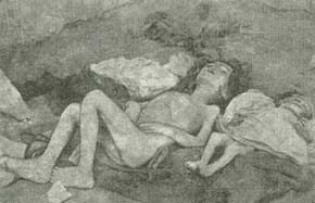 Myrdede armenske kvinder og børn.