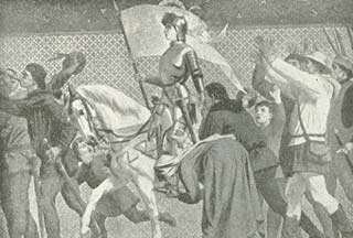 Jeanne d'arc's indtog i Orleans.