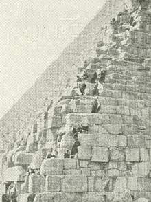 Stenblokke Keops pyramiden.
