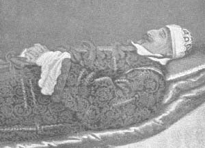 Christian IV på dødslejet.