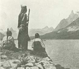 Indianere i nationalpark.